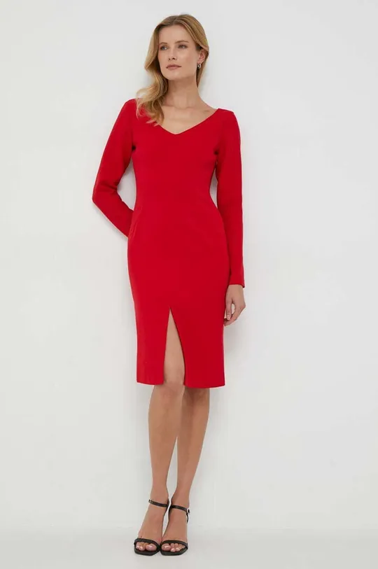 Sisley sukienka czerwony