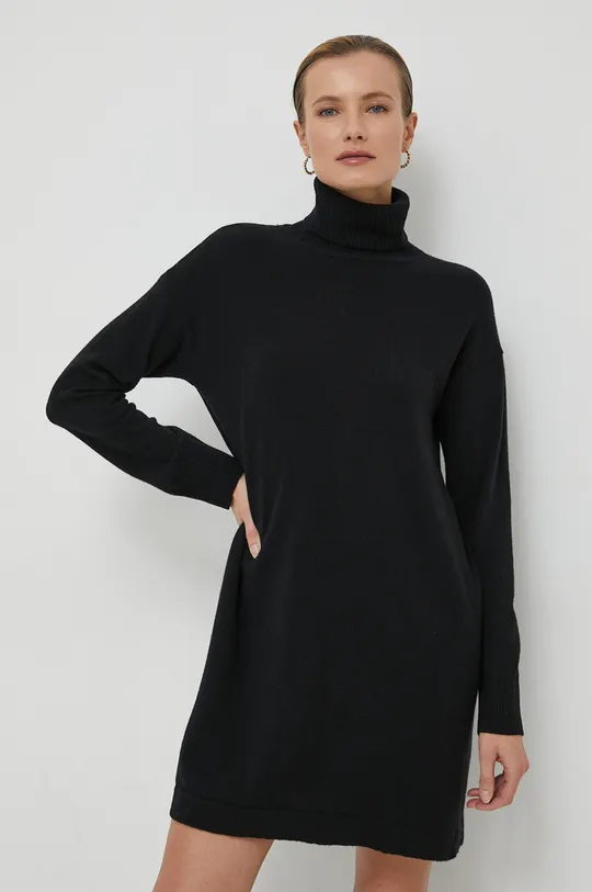 μαύρο Μάλλινο φόρεμα Sisley
