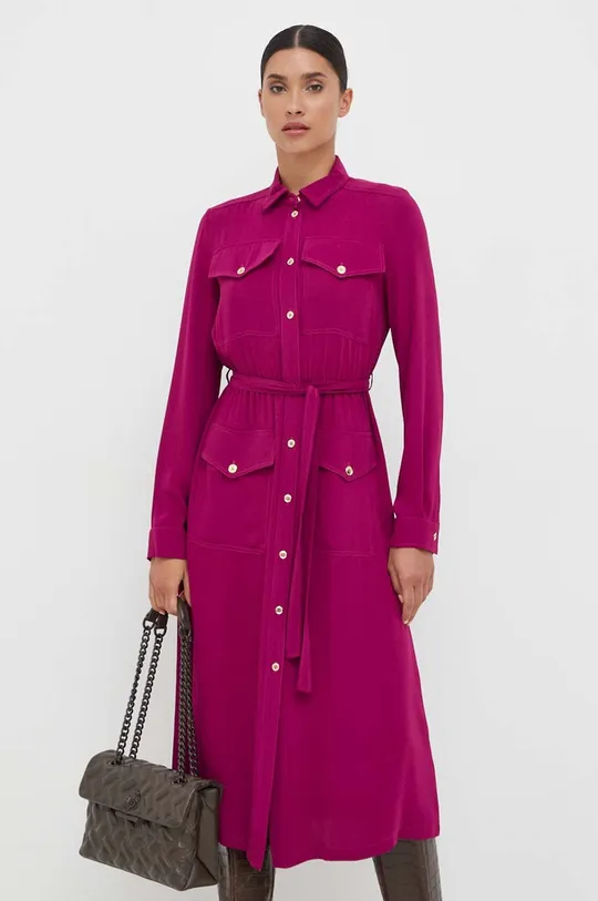 vijolična Obleka Pinko Ženski