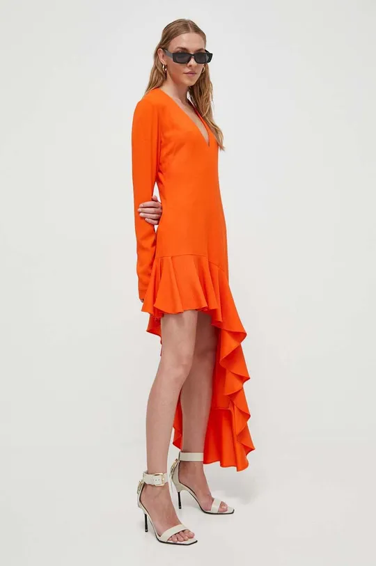 Moschino Jeans sukienka pomarańczowy