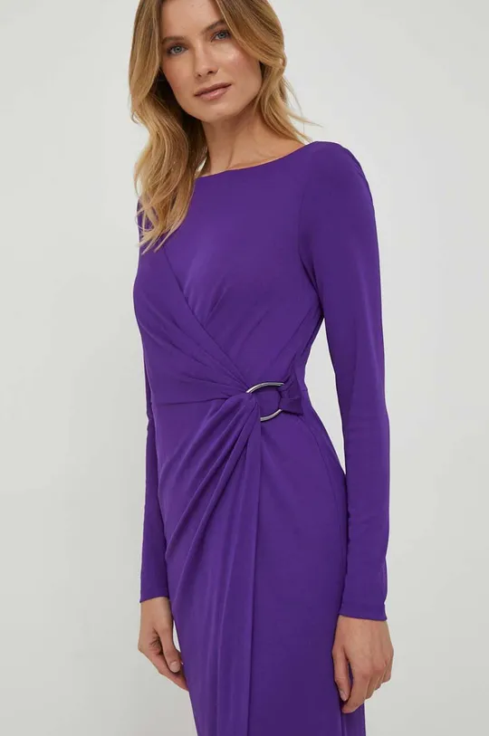 vijolična Obleka Lauren Ralph Lauren