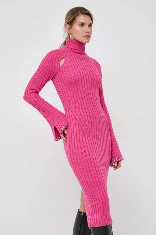 ροζ Μάλλινο φόρεμα Patrizia Pepe