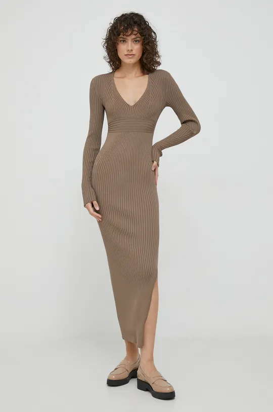 коричневий Сукня Calvin Klein Жіночий
