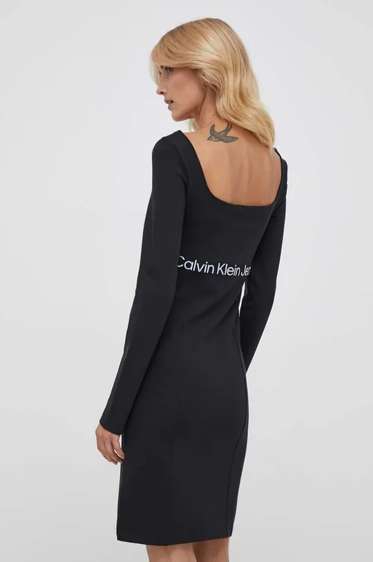 Φόρεμα Calvin Klein Jeans 66% Βισκόζη, 30% Πολυαμίδη, 4% Σπαντέξ