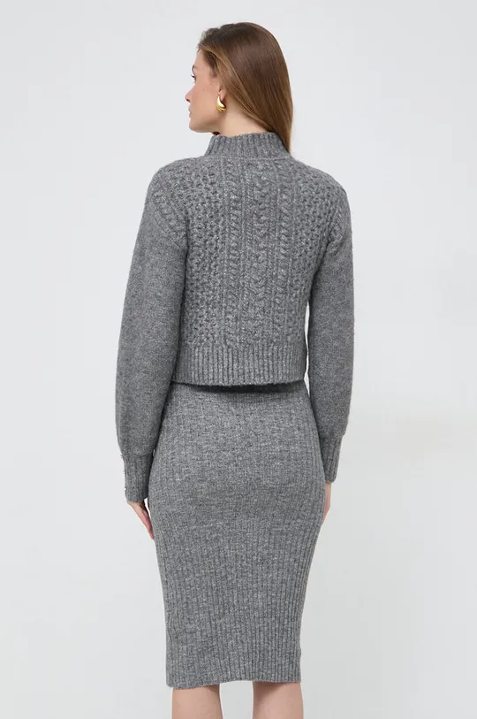 Haljina i pulover s primjesom vune Morgan siva
