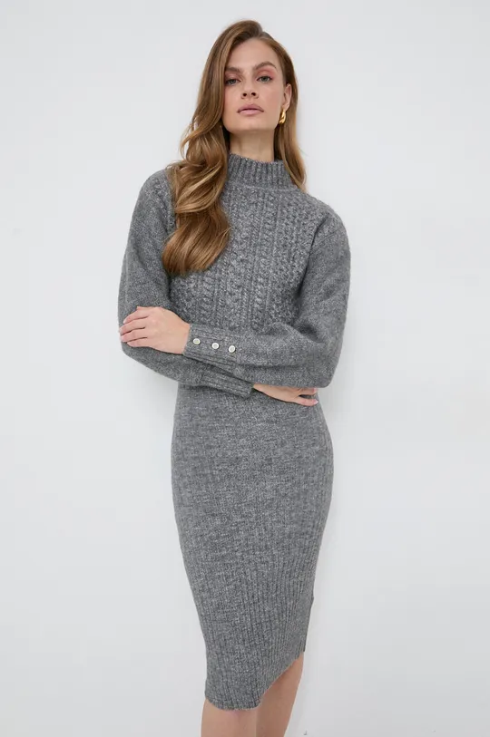 Morgan sukienka i sweter z domieszką wełny 55 % Poliester, 37 % Akryl, 5 % Elastan, 3 % Wełna