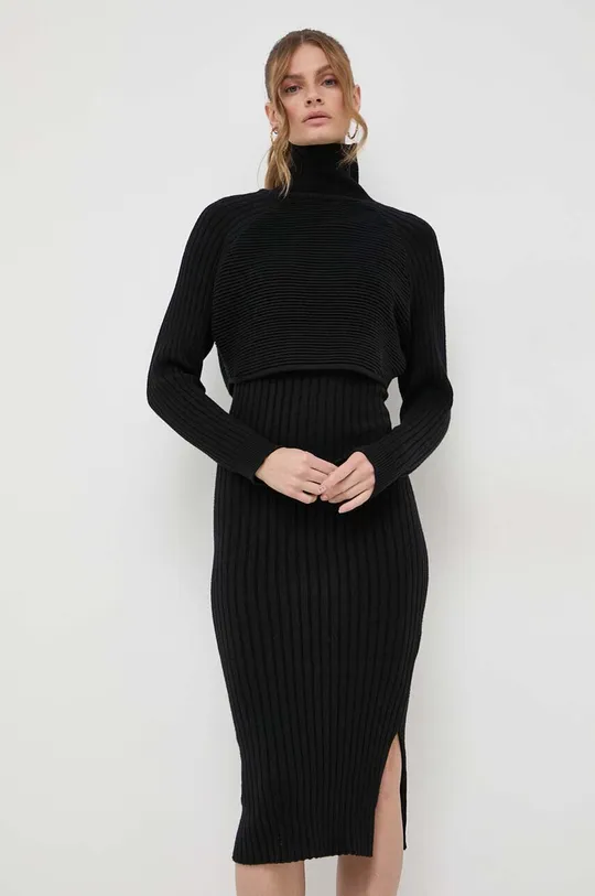 Φόρεμα και πουλόβερ Morgan μαύρο