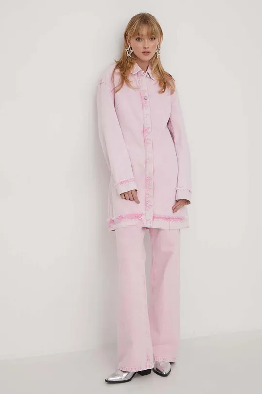 Φόρεμα τζιν Stine Goya Marie ροζ