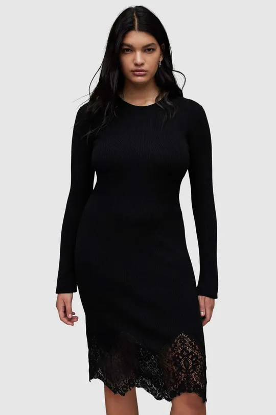 μαύρο Φόρεμα AllSaints WD044Z MILLY DRESS Γυναικεία