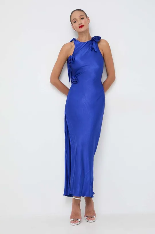 kék Bardot ruha