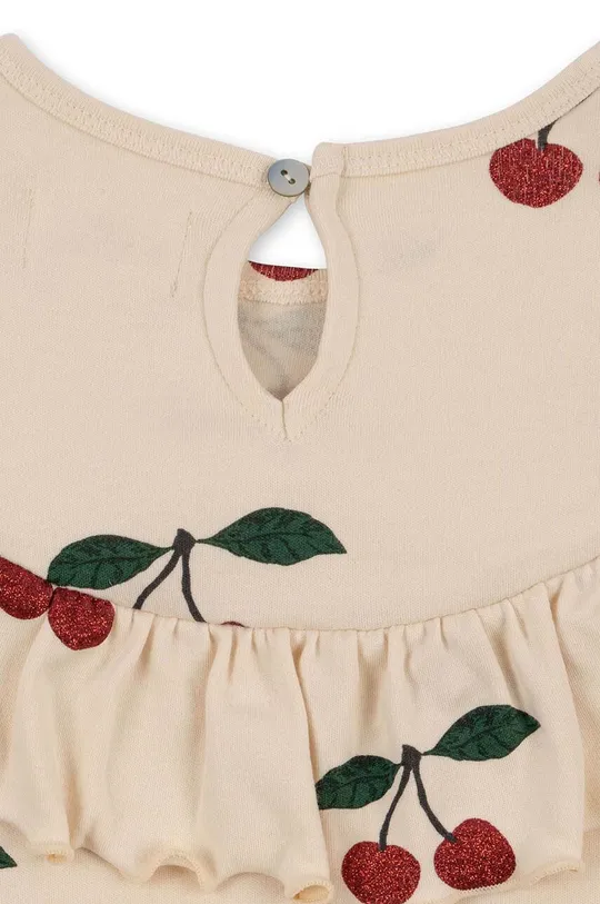 różowy Konges Sløjd sukienka bawełniana dziecięca