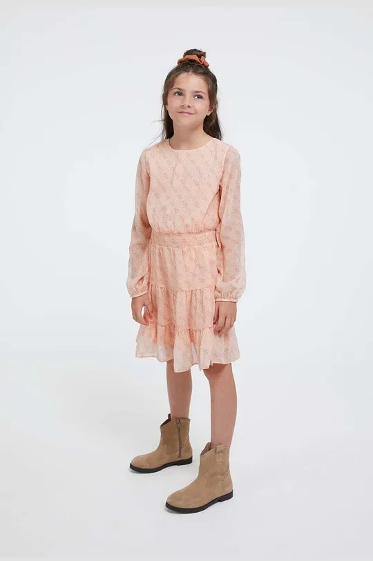 πορτοκαλί Παιδικό φόρεμα Guess Για κορίτσια