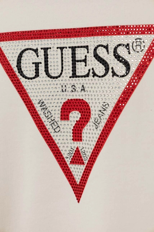 μπεζ Παιδικό βαμβακερό φόρεμα Guess