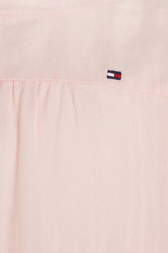 ροζ Παιδικό βαμβακερό φόρεμα Tommy Hilfiger