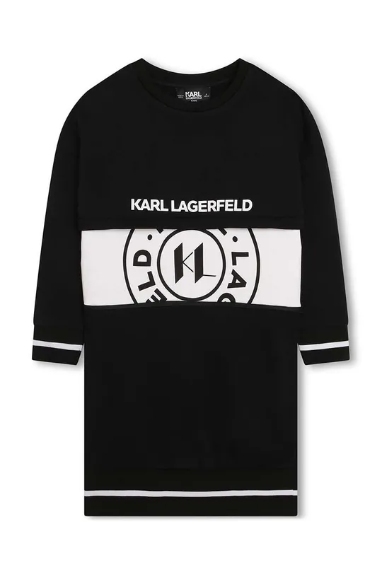 Παιδικό φόρεμα Karl Lagerfeld  Κύριο υλικό: 87% Βαμβάκι, 13% Πολυεστέρας Πλέξη Λαστιχο: 98% Πολυεστέρας, 2% Σπαντέξ