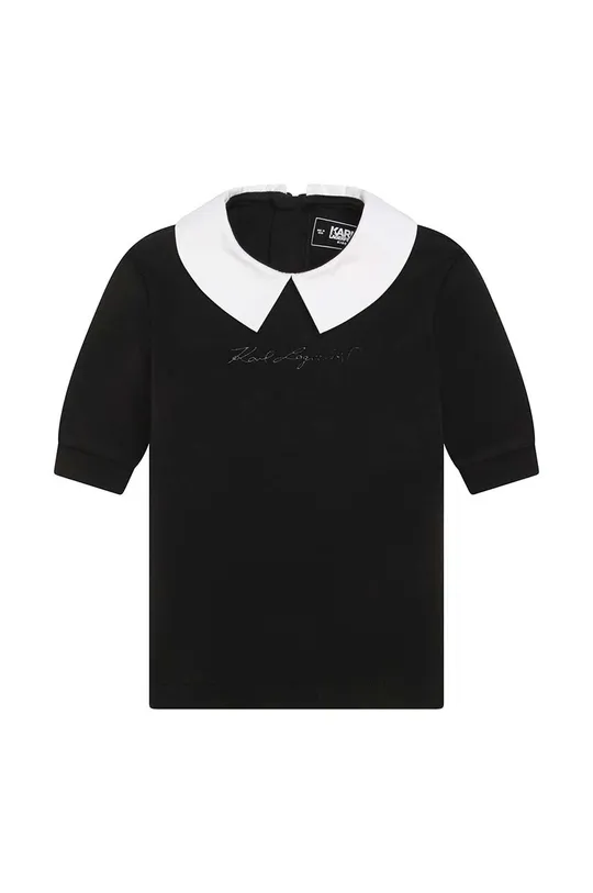 čierna Dievčenské šaty Karl Lagerfeld Dievčenský