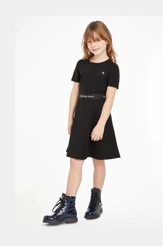μαύρο Φόρεμα Calvin Klein Jeans Για κορίτσια