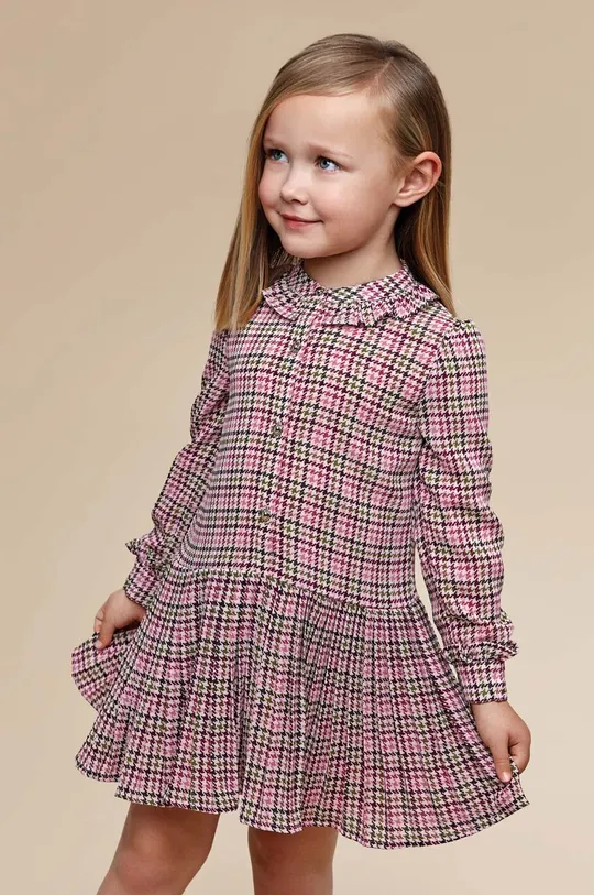 fioletowy Mayoral sukienka dziecięca Dziewczęcy