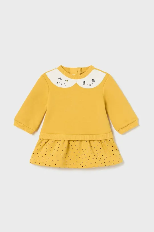 κίτρινο Φόρεμα μωρού Mayoral Newborn Για κορίτσια