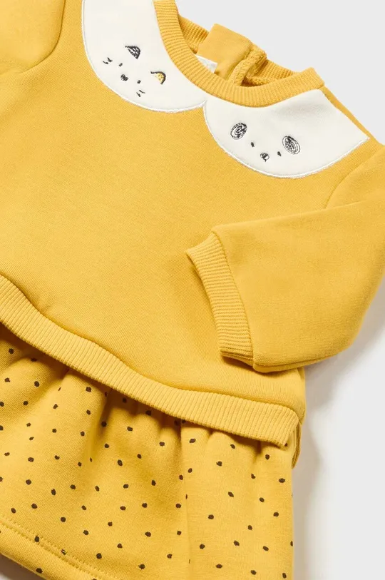 Φόρεμα μωρού Mayoral Newborn κίτρινο