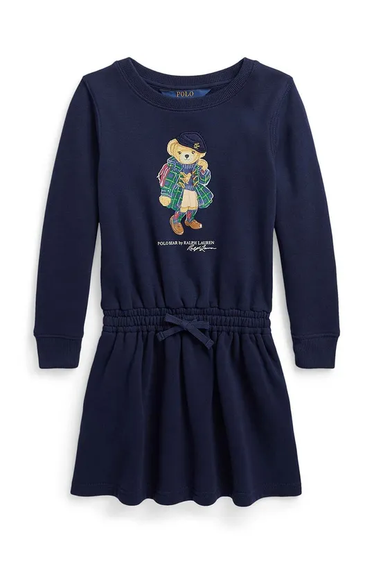 тёмно-синий Детское платье Polo Ralph Lauren Для девочек