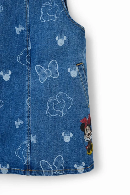 Детское джинсовое платье Desigual x Disney 68% Хлопок, 30% Полиэстер, 2% Эластан Инструкция по уходу:  ручная стирка, химическая чистка запрещена, отбеливание запрещено, не гладить