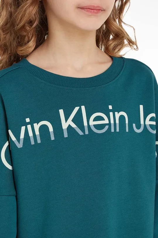 Otroška bombažna obleka Calvin Klein Jeans Dekliški