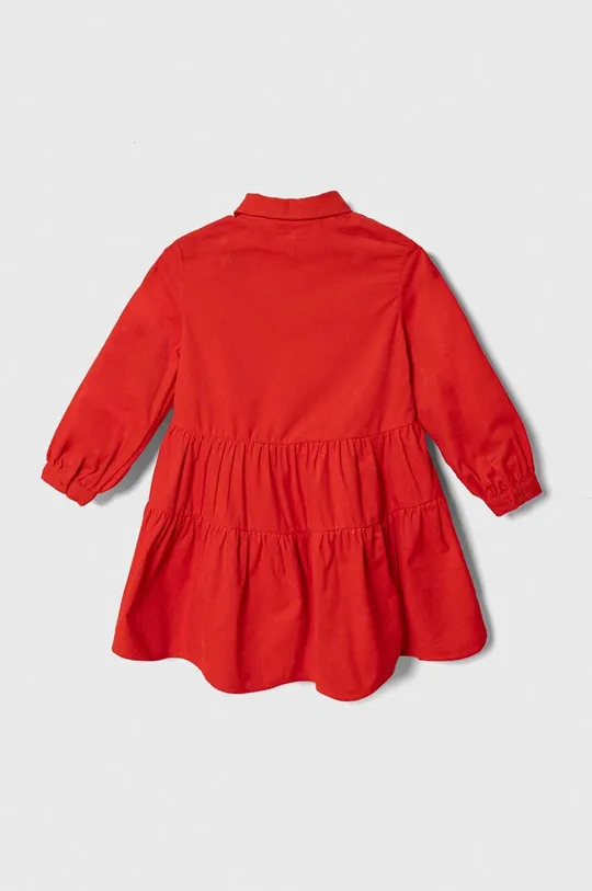 Παιδικό βαμβακερό φόρεμα Tommy Hilfiger κόκκινο