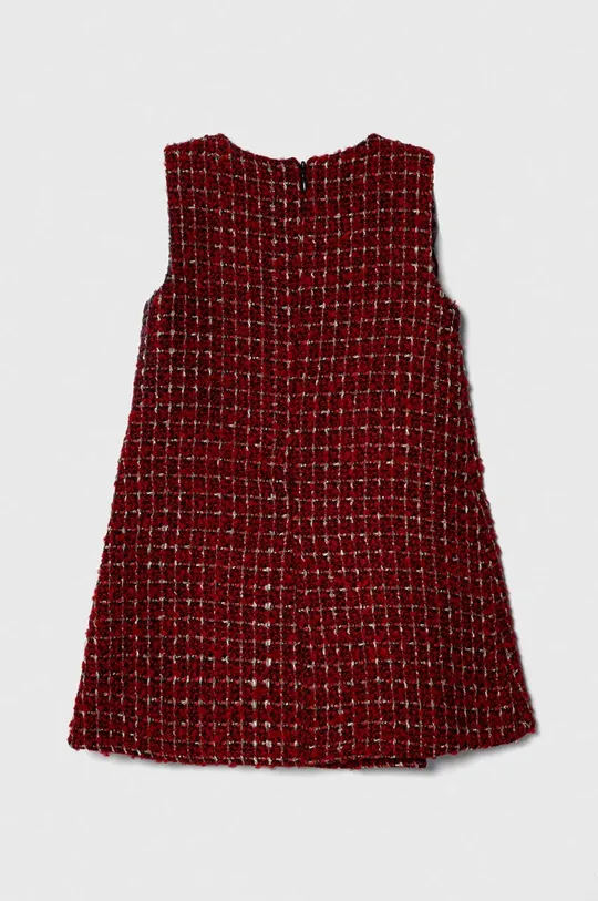 Otroška obleka iz volnene mešanice Guess rdeča
