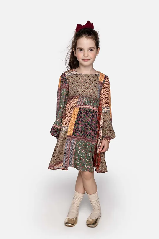 multicolor Coccodrillo sukienka dziecięca Dziewczęcy