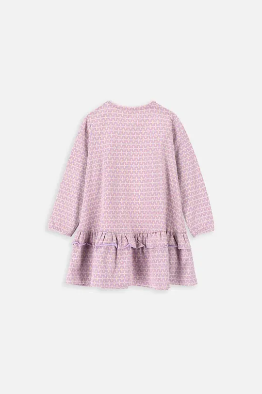 Obleka za dojenčka Coccodrillo vijolična