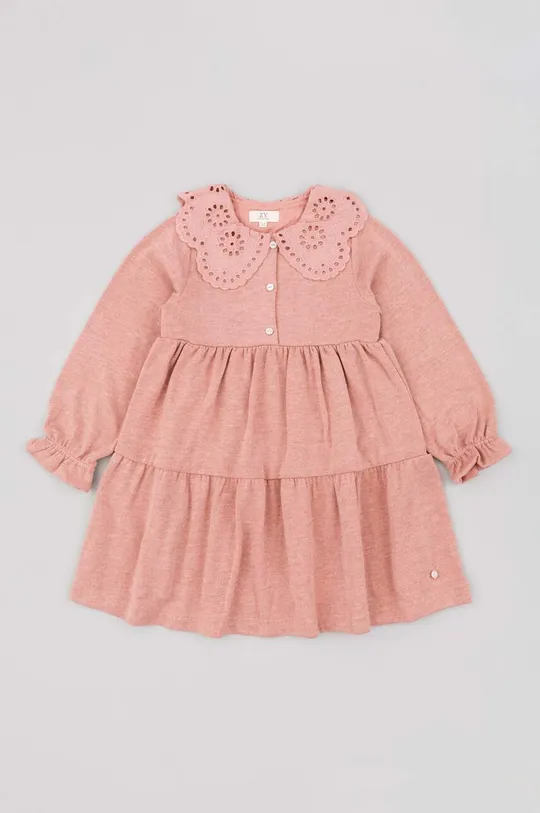 roza Otroška obleka zippy Dekliški