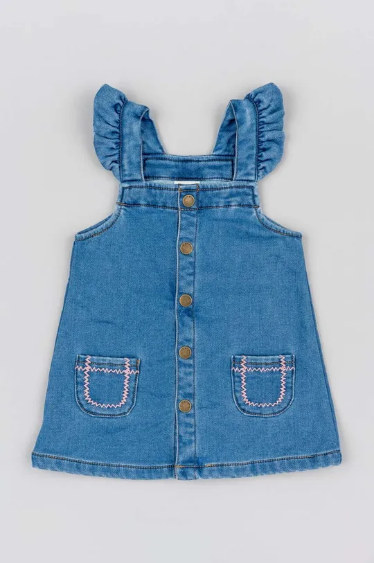 голубой Детское джинсовое платье zippy Для девочек