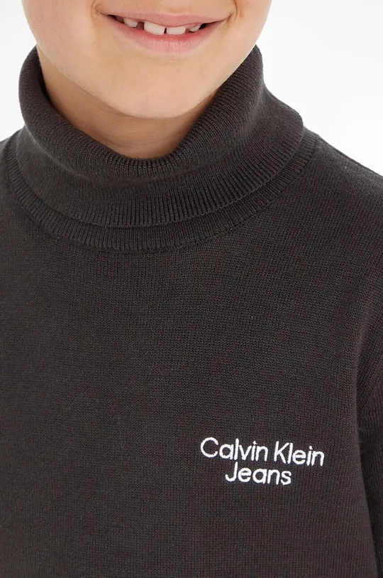 Otroški bombažen pulover Calvin Klein Jeans Fantovski