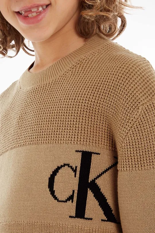 Дитячий бавовняний светр Calvin Klein Jeans Для хлопчиків