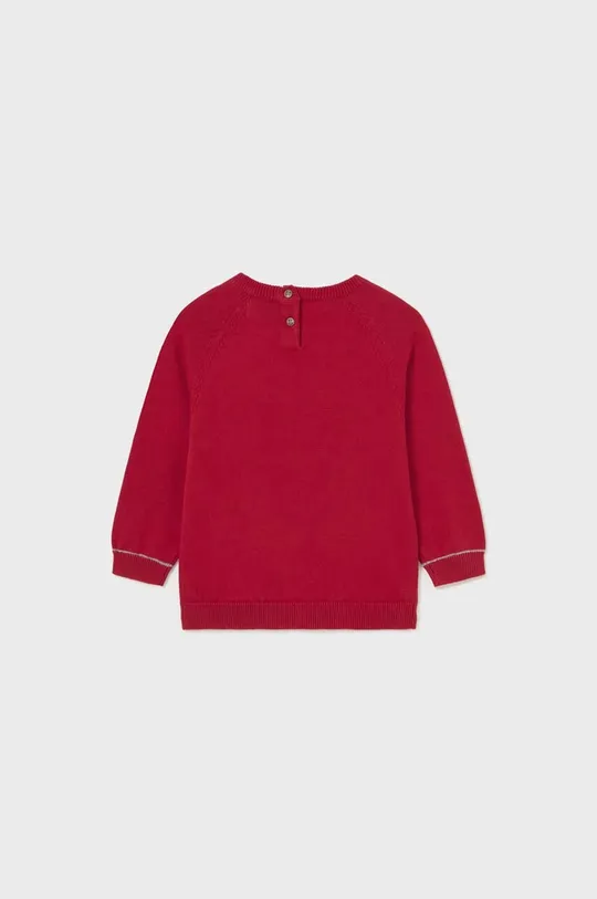 Pamučni pulover za bebe Mayoral crvena