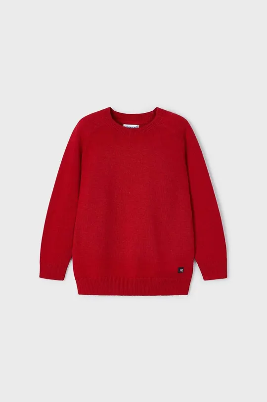 czerwony Mayoral sweter z domieszką wełny dziecięcy