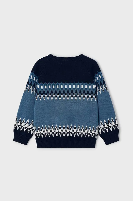 Detský sveter s prímesou vlny Mayoral modrá