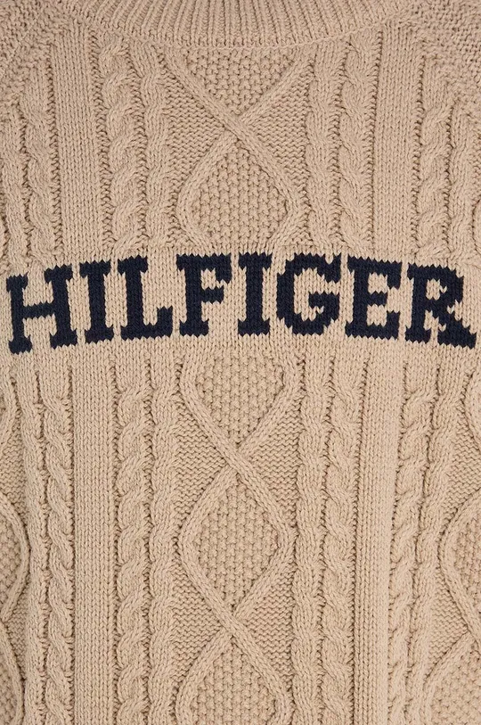 beżowy Tommy Hilfiger sweter dziecięcy