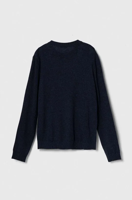 Παιδικό πουλόβερ από μείγμα μαλλιού United Colors of Benetton σκούρο μπλε