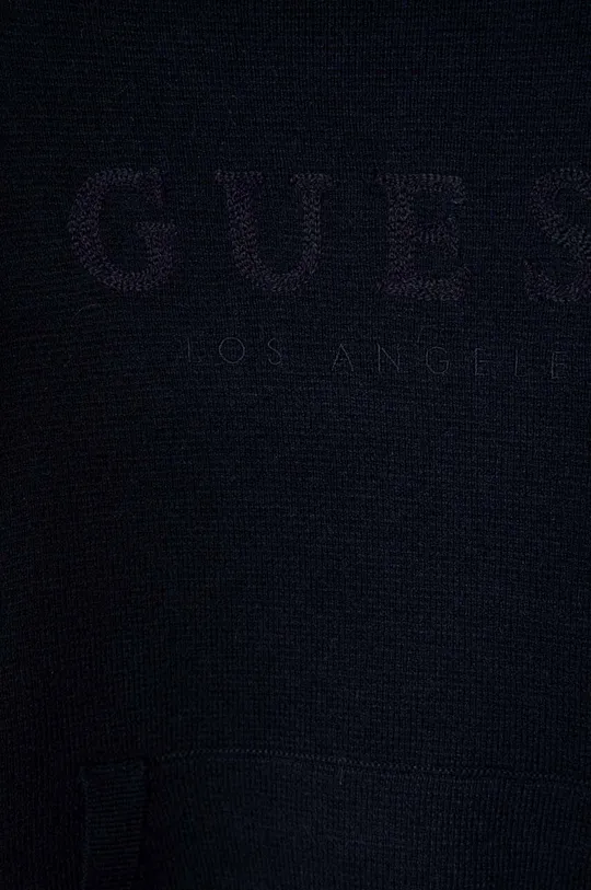 tmavomodrá Detský sveter s prímesou vlny Guess