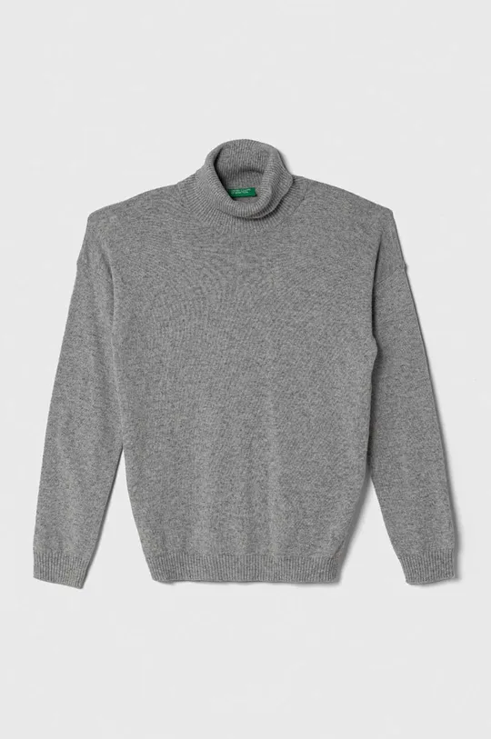 sivá Detský sveter s prímesou vlny United Colors of Benetton Chlapčenský