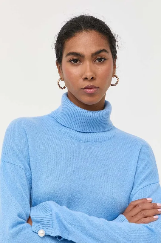 niebieski Custommade sweter kaszmirowy