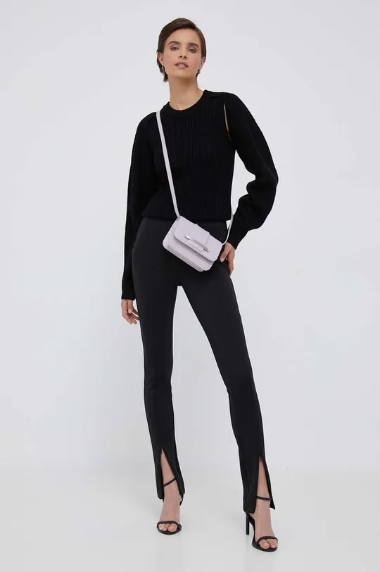 Calvin Klein sweter wełniany czarny