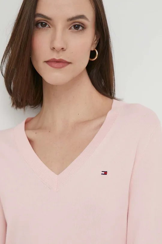 różowy Tommy Hilfiger sweter