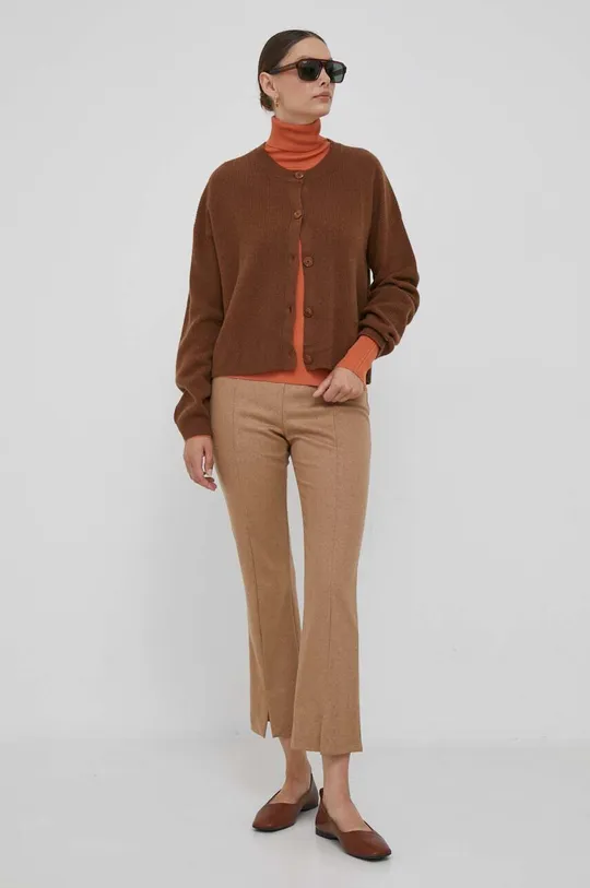 Πουλόβερ Calvin Klein Jeans πορτοκαλί