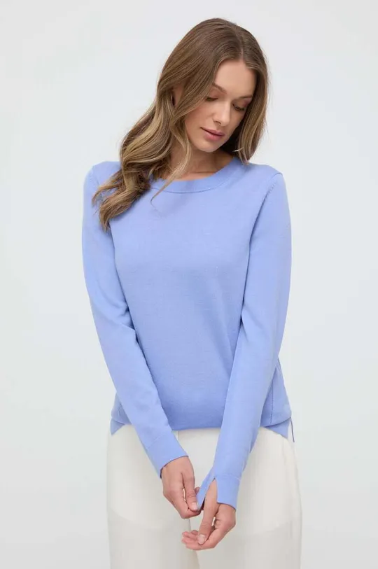 niebieski BOSS sweter wełniany Damski