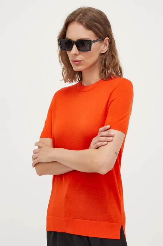oranžna Volnen pulover BOSS Ženski