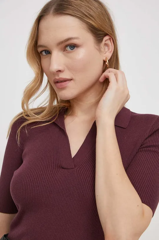 burgundia Lauren Ralph Lauren pulóver