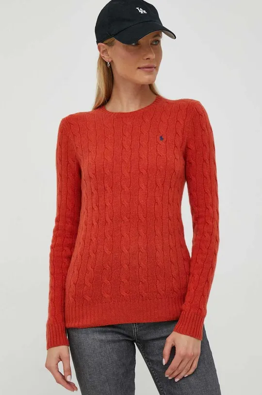 narancssárga Polo Ralph Lauren kasmír pulóver Női